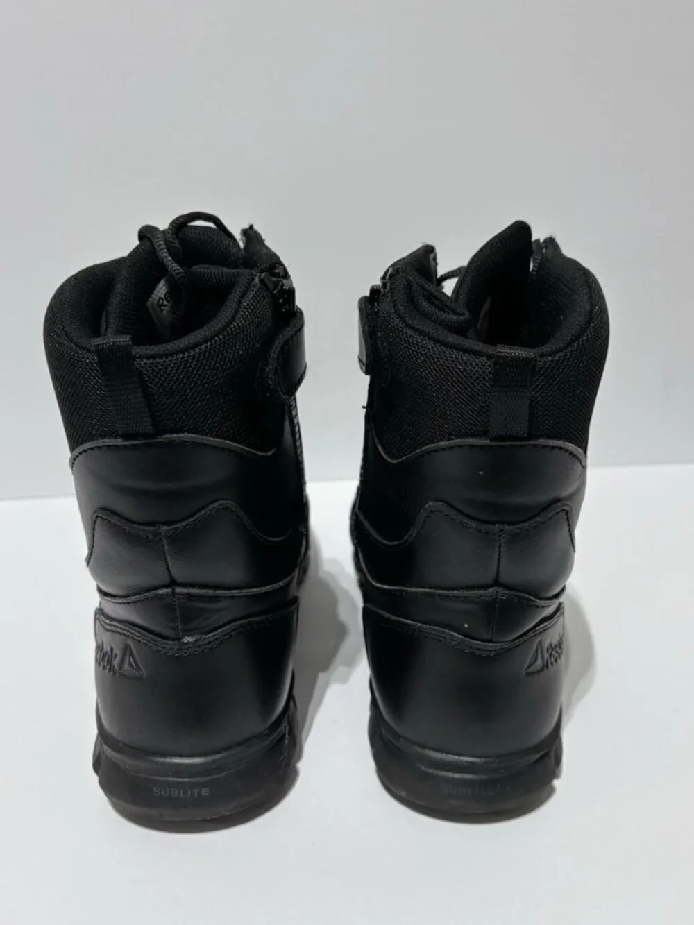 Reebok Men’s Sublite Cushion Tactical 8” Waterproof Black Boots, Size 9 M